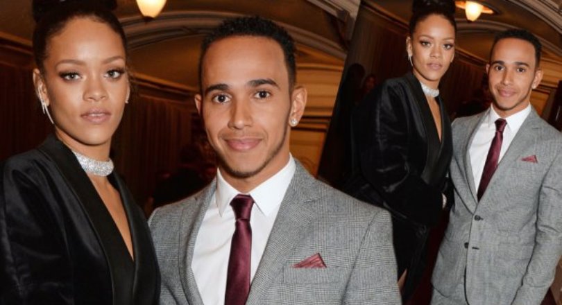 Nyuma ya Karim Benzema, Rihanna yaba ari mu rukundo na Lewis Hamilton