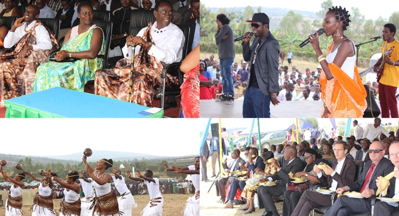 Mu myambarire isa ukwayo, abayobozi, abaturage n'abahanzi basusu ...