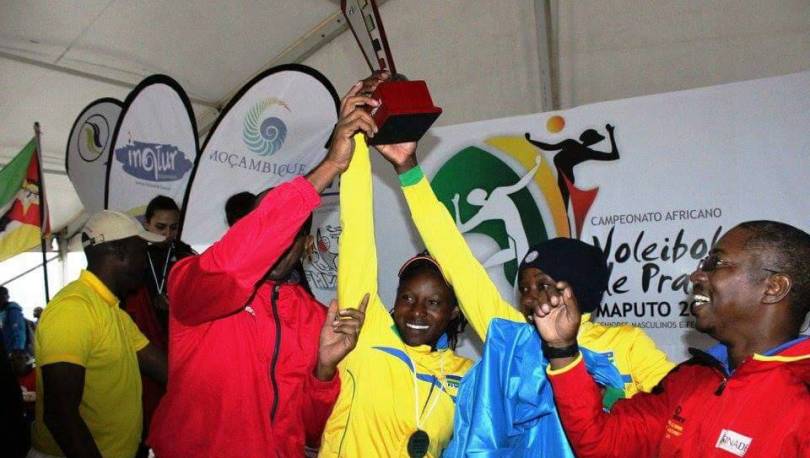Beach-Volleyball: U Rwanda rwatwaye igikombe cya Afurika mu cyiciro cy’abakobwa