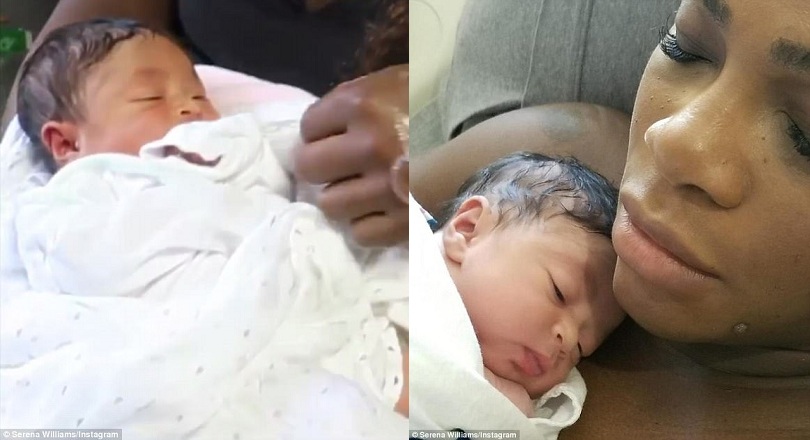 Ku nshuro ya mbere Serena Williams yagaragaje anatangaza izina ry’umwana aherutse kwibaruka