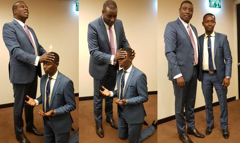 Apotre Gitwaza yimikiye muri Israel umucuruzi Byiringiro Regis wiyemeje kwigisha abantu 'kuva mu bukene ukoresheje Bibiliya'-AMAFOTO