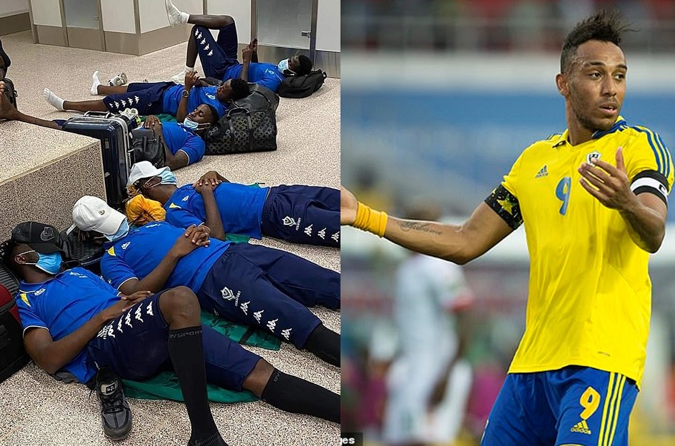 Aubameyang yatanze ubutumwa bukomeye nyuma y'uko we na bagenzi be bakinana muri Gabon barajwe ku kibuga cy'indege muri Gambia