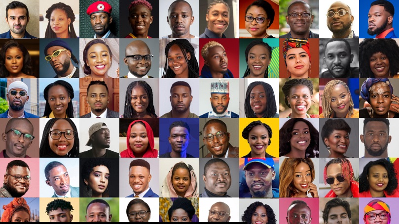 Minisitiri Paula, Sandrine wa Imbuto Foundation, Burna Boy ku rutonde rw’abakiri bato 100 bavuga rikijyana muri Afurika