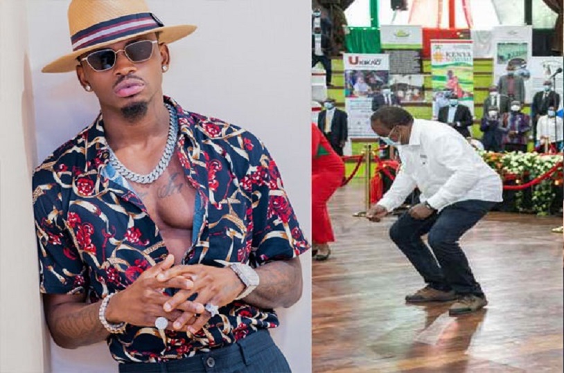 Menya icyo Diamond yavuze kuri Perezida Uhuru Kenyatta wabyinnye indirimbo yakoranye na Koffi Olomide