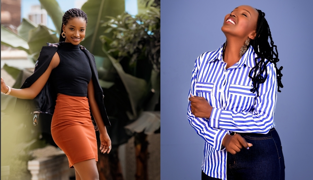 Niheza Deborah na Umutoni Cynthia mu bahatanira ikamba mu irushanwa rishyize imbere ubukerarugendo n'umuco bya Afrika