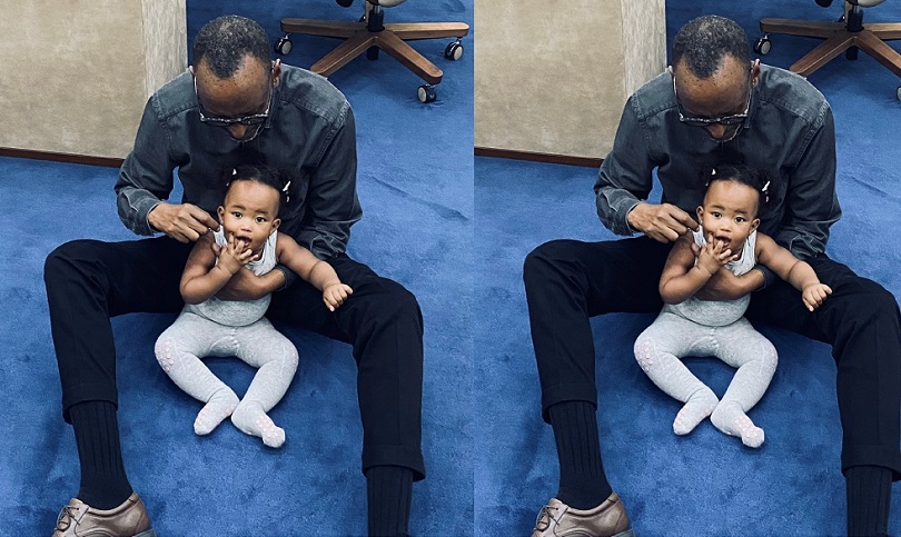 Ifoto y’Icyumweru: Perezida Paul Kagame n’Umwuzukuru we