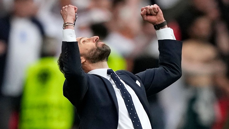 Gareth Southgate yahanaguye Abongereza amarira yabarijije mu myaka 25 ishize nyuma yo kwihimura ku Budage
