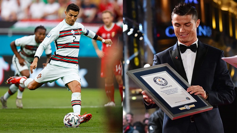 Cristiano yaciye agahigo mu mupira w’amaguru ku Isi yandikwa muri Guinness World Record – AMAFOTO