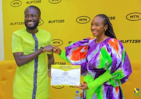 MTN yagize Mukansanga Salima Brand Ambassador mu gihe cy'imyaka ibiri amenyekanisha ibikorwa byayo
