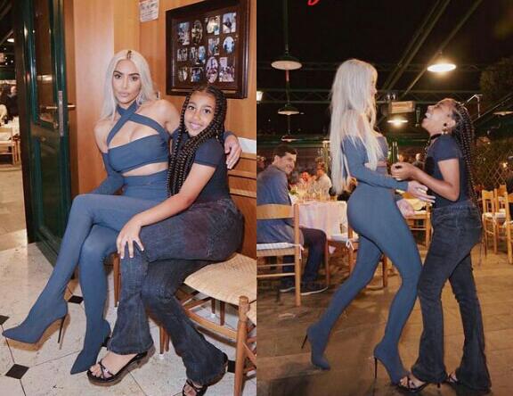 Kim Kardashian akomeje kugirana ibihe byiza n'imfura ye North West bavanye mu Butaliyani-AMAFOTO