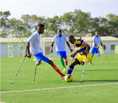 Ikipe y'igihugu y'umupira w'amaguru y'abafite ubumuga yanyagiye Intoranwa ibitego 5-1 VIDEWO