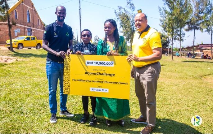 MTN Rwanda yatanze inkunga y'agera muri Miliyoni 10 FRW muri #CanaChallenge
