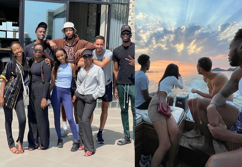 MU MAFOTO 30: Miss Naomie, abavandimwe be n’abakinnyi b’ikipe y’igihugu ya Basketball baryohewe n’ubuzima ku kiyaga cya Kivu