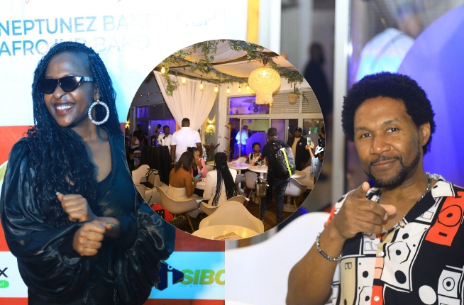 Mu birori bitegura ibindi, Slaï na Lilian Mbabazi bahuye n'abakunzi babo mbere ya Kigali Jazz Junction