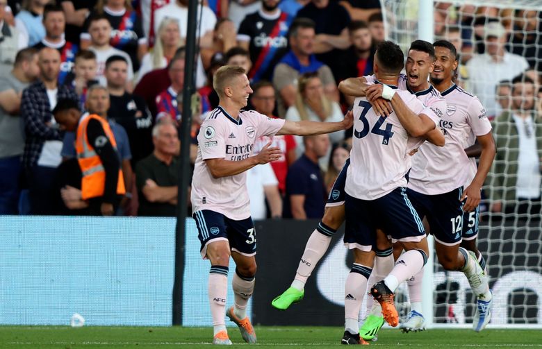 Arsenal iraye ku mwanya wa mbere nyuma yo gutsinda Crystal Palace 0-2 - AMAFOTO