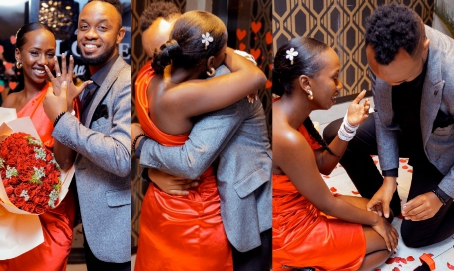 Ni Abahanzi ndetse n'aba Producers! Eddie Mico yambitse impeta Linda uvukana na Miss Amanda - AMAFOTO