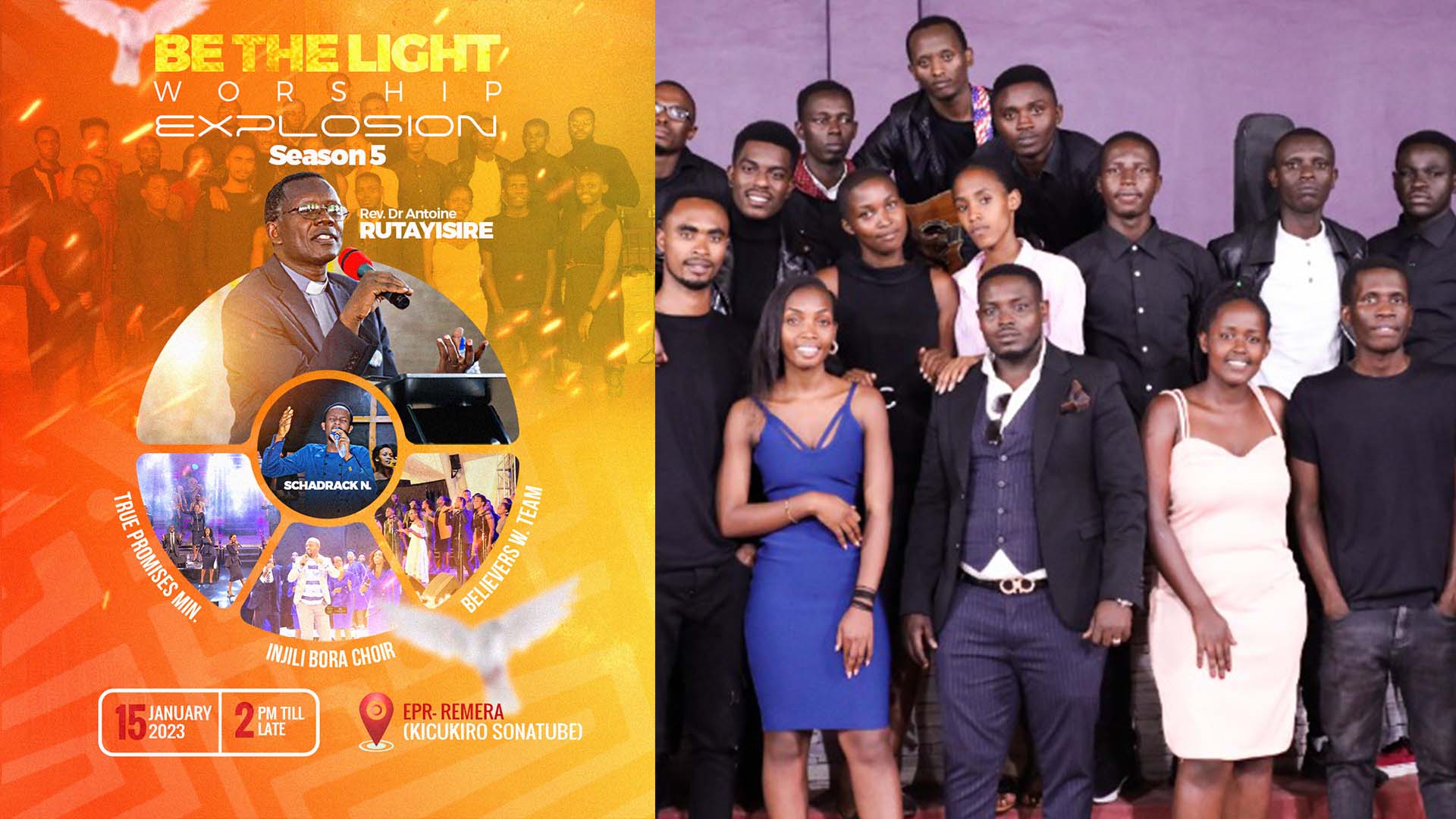 Light of Christ Group yateguye igitaramo kizagaragaramo True promises, Injili Bora na Dr.Antoine RUTAYISIRE - AMAFOTO