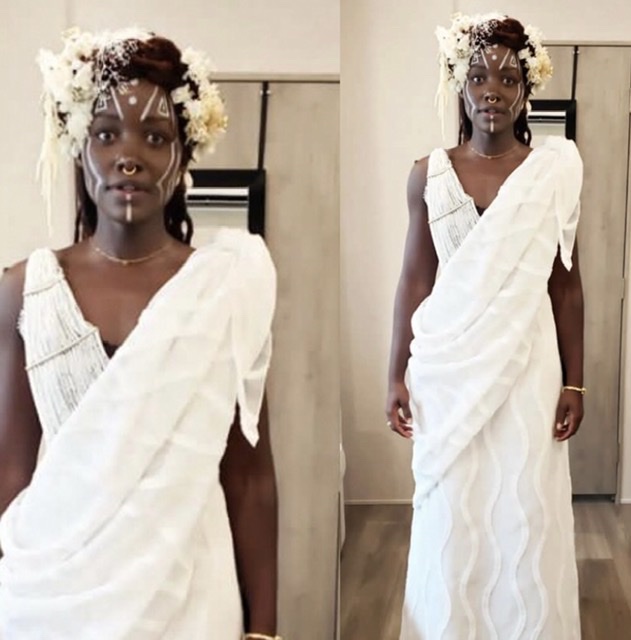 Lupita Nyong'o yahishuye ko ikanzu yambaye muri 'Black Panther 2' ikomoka ku mwambaro w'Abanyarwanda