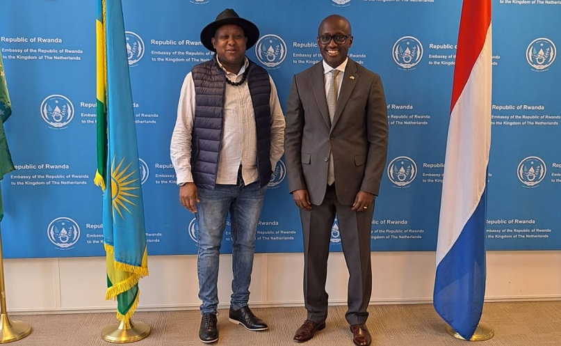 U Buholandi: Amb. Nduhungirehe yakiriye Muyoboke, David Bayingana na Julien Bmjizzo-AMAFOTO