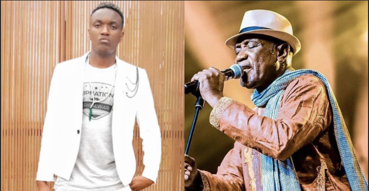 Makanyaga witegura kwizihiza imyaka 50 akora umuziki yafashe ukuboko Mc Amandah -VIDEO