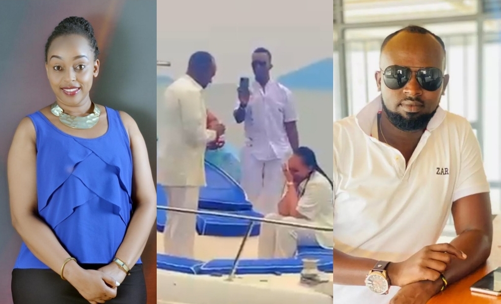 Abaramyi byahamye bahamirije mu Kivu urwo bakundana! Brian Blessed yatunguranye yambika impeta Dinah Uwera