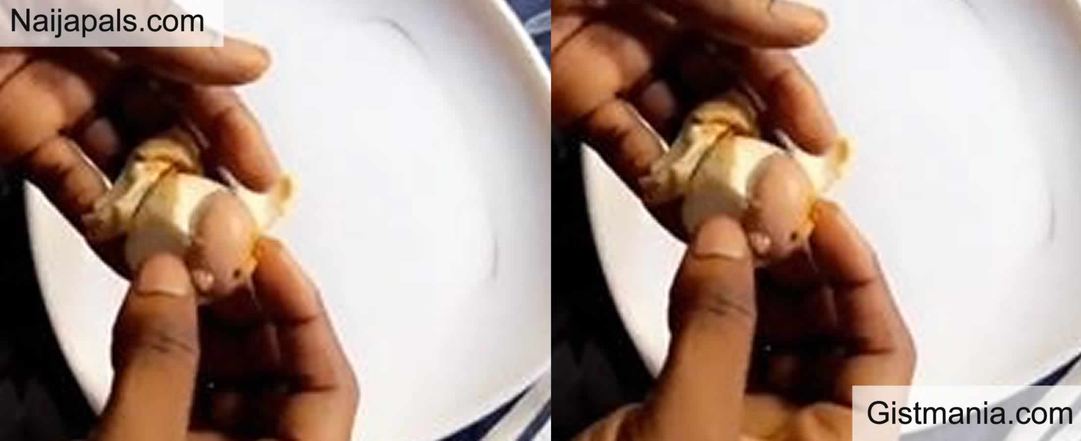 Ntibisanzwe! Nyuma yo gutonora igi, yatunguwe no gusangamo irindi mo imbere rifite ibishishwa