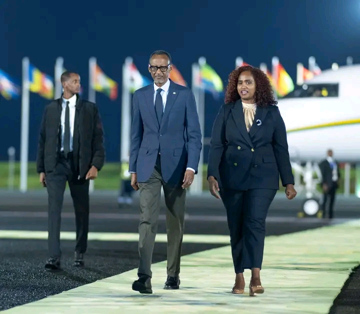 Perezida Kagame yageze muri Ethiopia agiye mu nama y'Afurika Yun ...