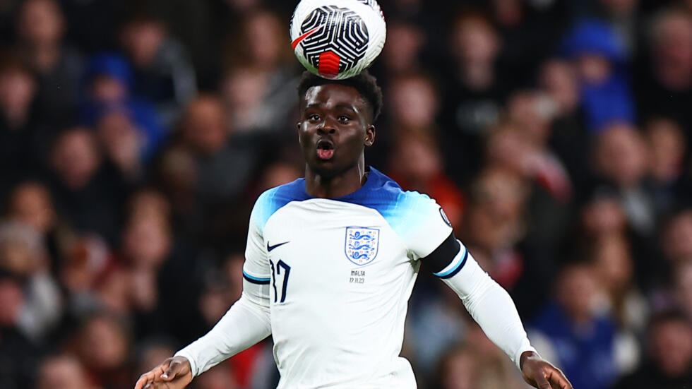 Bukayo Saka yakuwe mu ikipe y'igihugu y'u Bwongereza