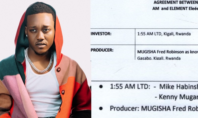 Gukora indirimbo 7 ku kwezi no guhabwa 40% y’ibyinjiye! Ibikubiye mu masezerano ya Element na 1:55 AM