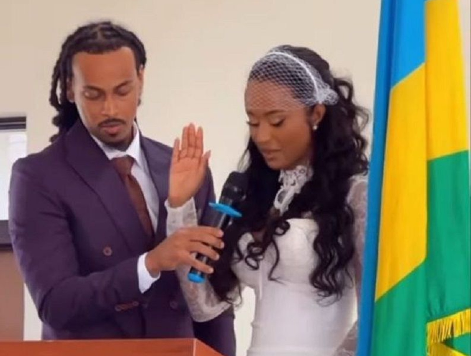 Miss Nishimwe Naomie Weds Michael Tesfay in Civil Ceremony Ahead of Religious Marriage